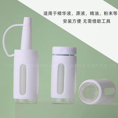 3ml transparent snap-top stock solution bottle, 5ml 10ml glass essence repackaged vial, medical beauty mother solution bottle