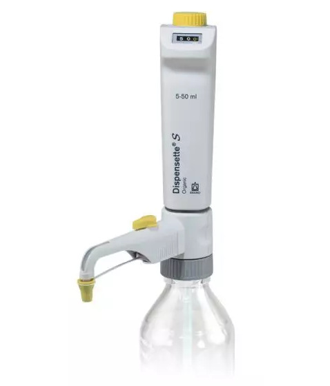 【德国BRAND】5-50ml有机瓶口分液器/数字可调/4630361/含回流阀