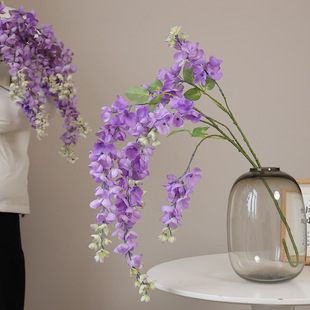 Artificial Flower Abule wedding hall ceiling decoration wisteria flower artificial flower silk cloth indoor photography props Floral Wholesale