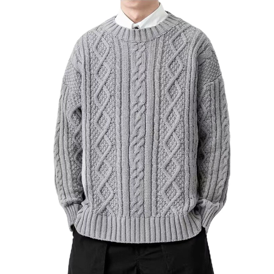 Explosiones transfronterizas de tamaño europeo de tamaño grande jersey jersey jersey masculino de color sólido con camiseta de fondo chaqueta de fábrica de moda al por mayor