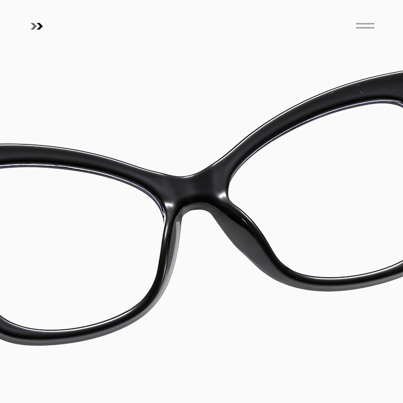 Geometric Pattern Fashion Geometric PC Cat Eye Full Frame Optical Glasses