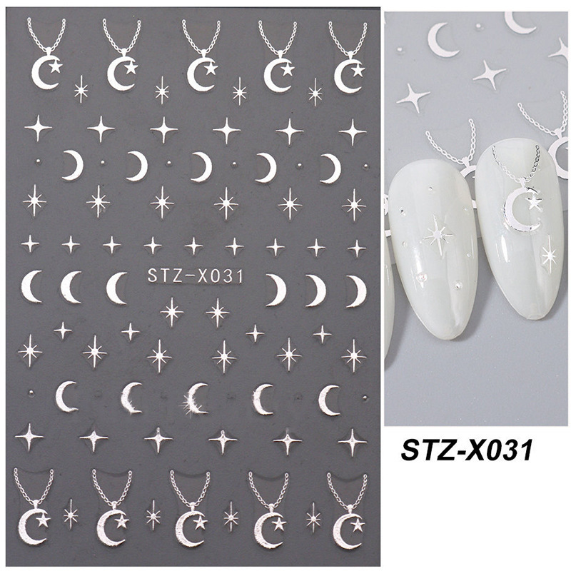 10g Weight Nail Sticker Nail Supplies 1 Set Quantity Stickers Material Starry Sky, Flower, Butterfly Pattern Retro, French Style, Simple Style Style Retro French Style Simple Style Starry Sky Flower Butterfly Stickers Nail Sticker 1 Set 5