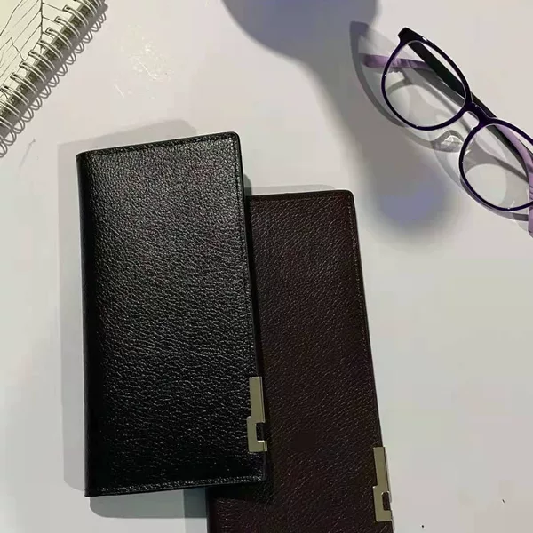 Simple and Fashionable Men's Long Wallet Soft Leather Clutch Bag Men's Clutch Bag Trendy Brand Large Capacity Men's Long Clip