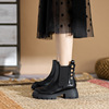 Riding boots In cylinder Bootie 2022 Autumn new pattern Middle heel With slope Thin Increase Knight boots