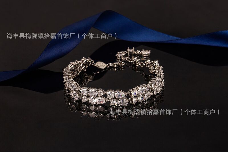 施家Mesmera白水晶手链水滴项链情侣款简约轻奢小众厂家批发代发|undefined