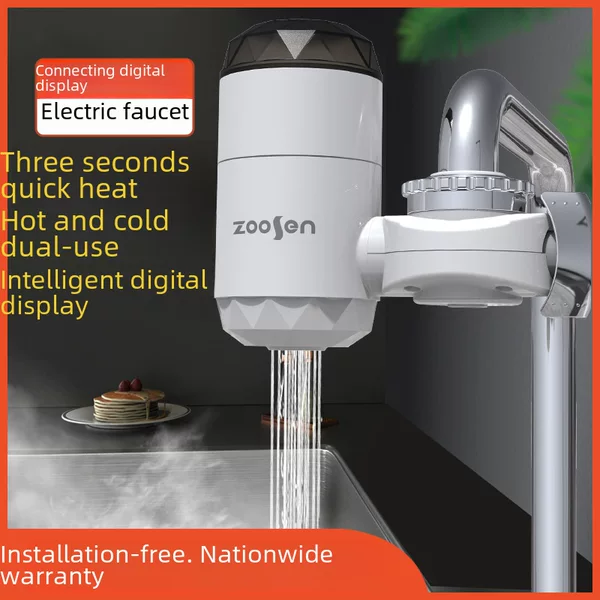 Cross-border export electric faucet installation-free quick-heating kitchen instant household electric water heater generation