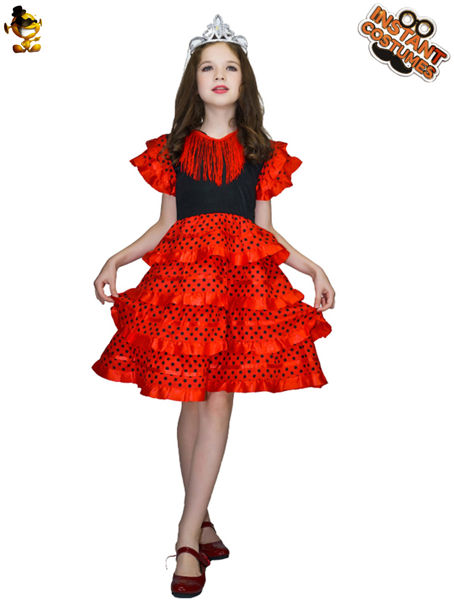 Vestido de princesa para niños traje de rendimiento traje de fiesta disfraz cosplay etapa traje de juego de rol traje de rendimiento