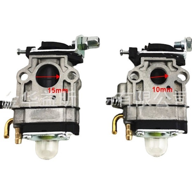 Mini Motorcycle Parts Two-stroke Engine Carburetor 40-5 15mm&10mm 43/49cc Grass Cutter