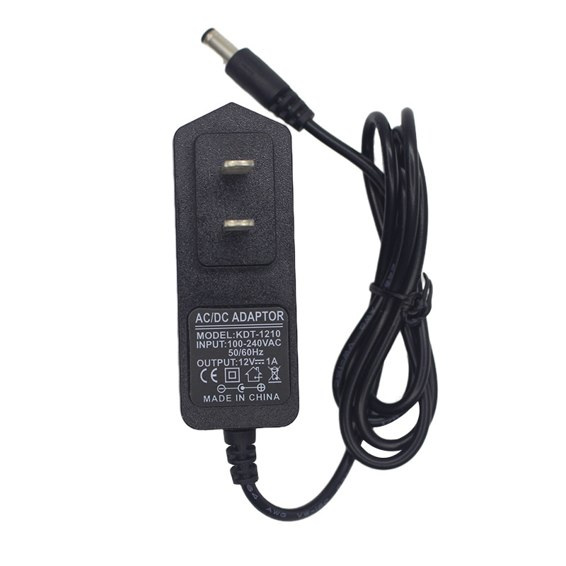 Adaptador de corriente 12V 1A, estándar americano, compatible con tiras LED, router o cámaras. image 3