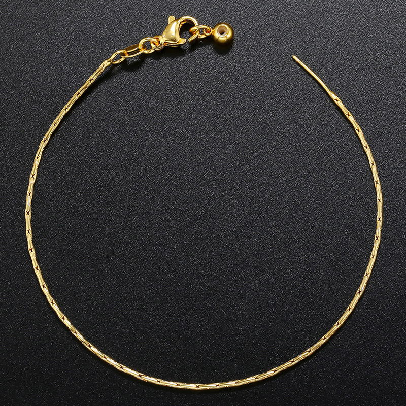 Simple Style Geometric Copper Gold Plated Necklace In Bulk display picture 2