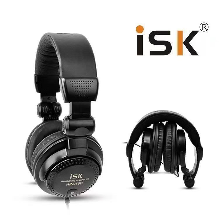 Isk Hp960B Head-Mounted Live Broadcast Monitoring Headset Fully Enclosed Cavity Design Headset Wearing Hd