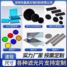 长通窄带短通光学镀膜滤光片紫外红外黑色镜片现货光学玻璃偏光