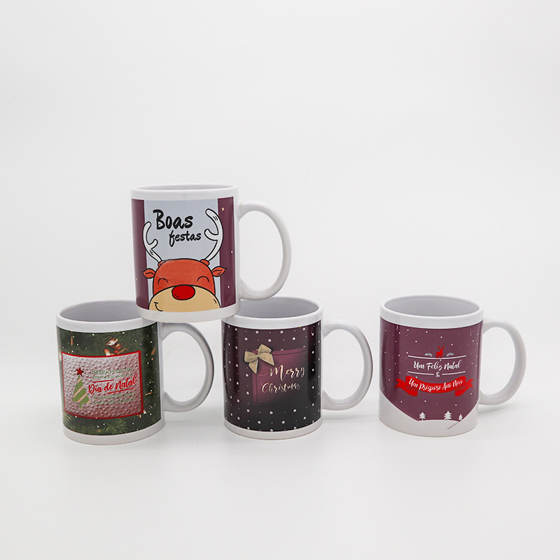 12OZ flor asada taza de cerámica recta taza de cerámica taza de agua creativa taza de leche taza de café al por mayor