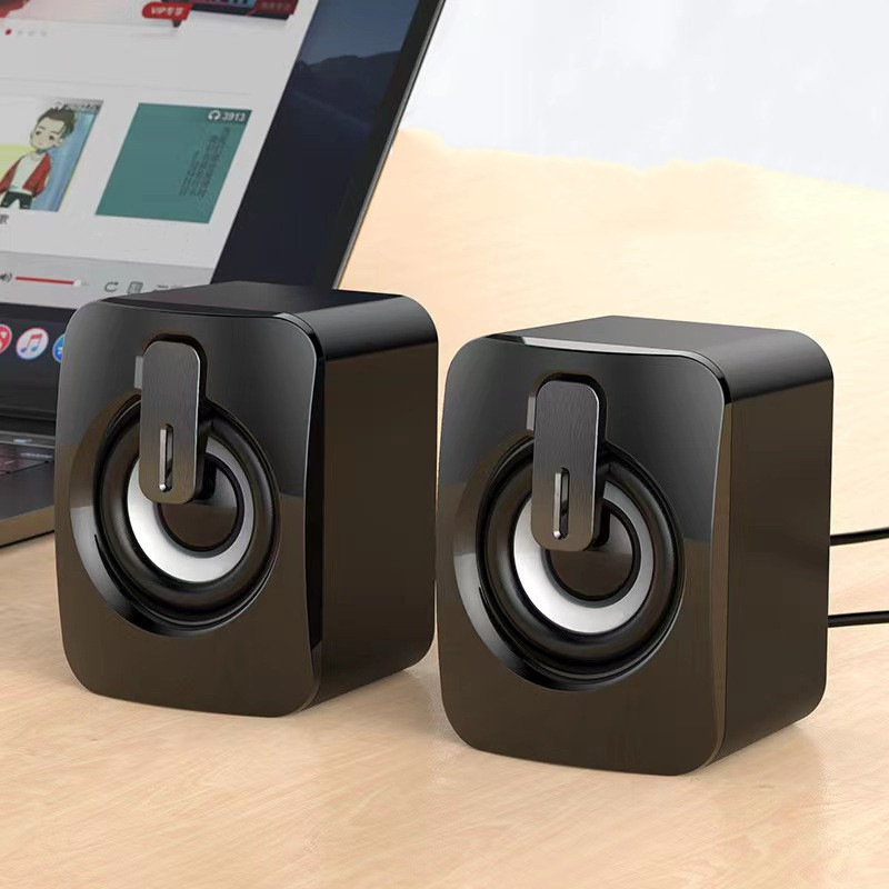 Altavoz USB Yu Shuo para Computadora y Oficina, Graves Potentes, Mini Altavoz