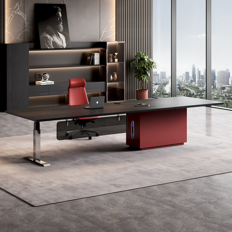 Manufacturer of Cross-Border Foreign Trade Smart Electric Height-Adjustable Executive Desk, Grand and Luxurious Standing Executive Desk Manufacturer of Cross-Border Foreign Trade Smart Electric Height-Adjustable Executive Desk, Grand and Luxurious Standing Executive Desk