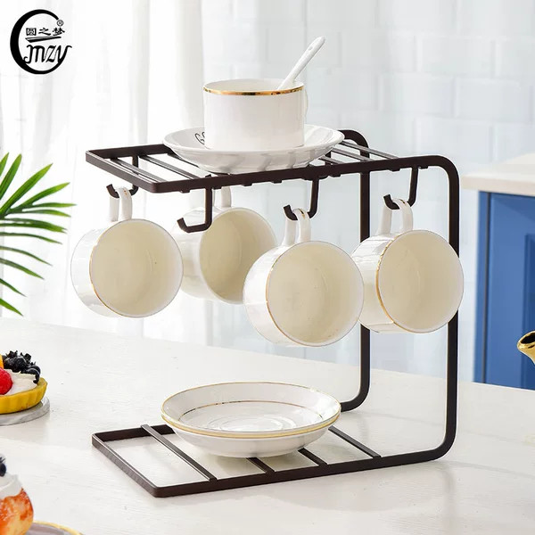 Scandinavian Style Coffee Cup Drain Rack Water Cup Holder Household Living Room Cup Holder