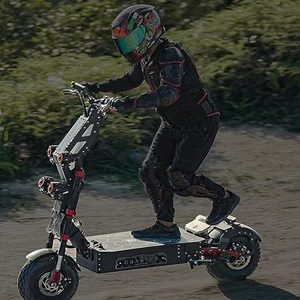 European overseas warehouse one-piece delivery x7 off-road folding adult walking muscle electric scooter double drive 8000W