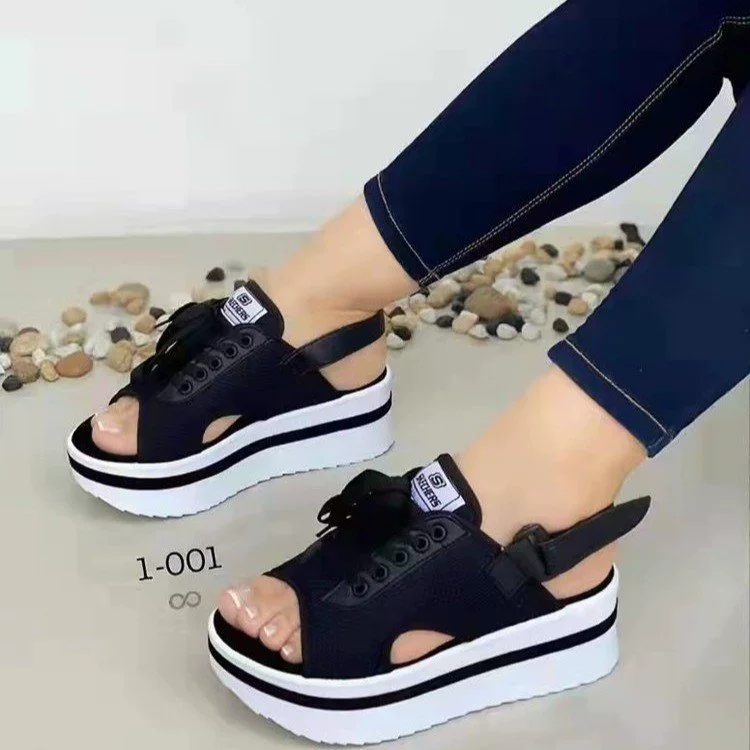 Sandals with velcro for leisure, 2023, European style, plus size