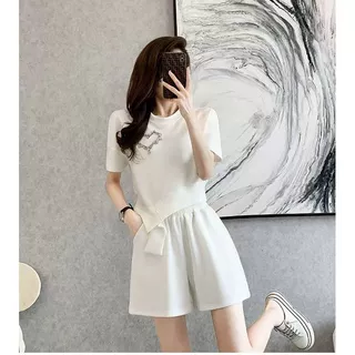 休闲运动服运动套装套装短裤夏季新款时尚减龄短袖洋气两件套