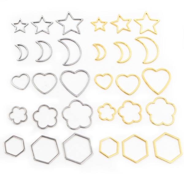 Pendant stainless steel drop-shaped