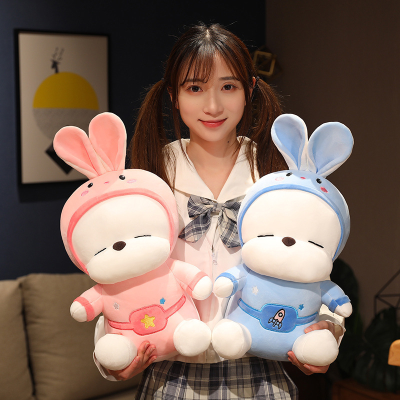 流氓兔子公仔毛绒玩具女孩睡觉床上可爱超萌小白兔玩偶娃娃男女生