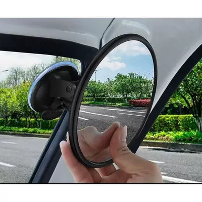 【Available for delivery in Xinjiang】Small round mirror for electric tricycles, suction cup rearview mirror for agricultural vehicles, wide-angle reflector (Rearview mirror/rearview mirror) - diameter-11cm-suction-cup-convex-round-mirror-1-piece