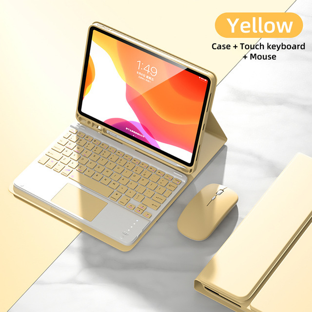 iPad第10世代に適したマジックタッチBluetoothキーボードPro11保護ケース10.2inchAir 4 5 6レザーケース10.9|undefined