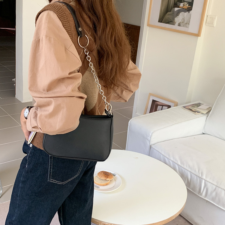 New niche design with high-end underarm stick bag, street PU single shoulder handbag, women's trend_voghion.com