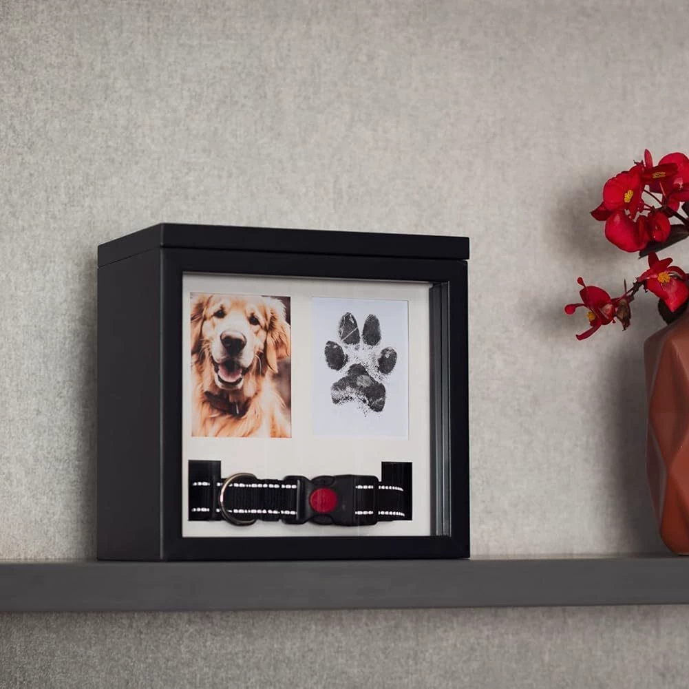 Деревянная пепел для домашних животных рама для фотографий рук и ног