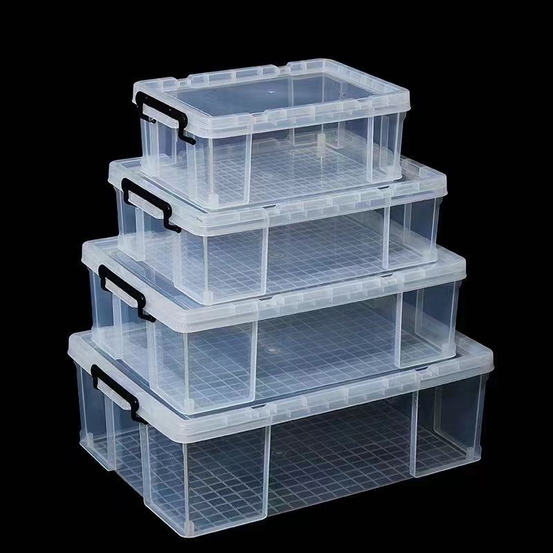 Rectangular Flat Transparent Plastic Storage Box Multi-functional Storage Box Bed Bottom Low-shaped Storage Box Clothes Storage Box