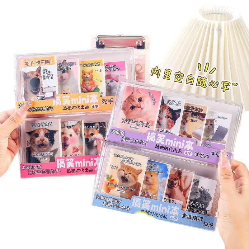 Nuevos productos divertidos mini libro de bolsillo mini portátil libro de mano creativo extraño cubierta estudiantil papelería