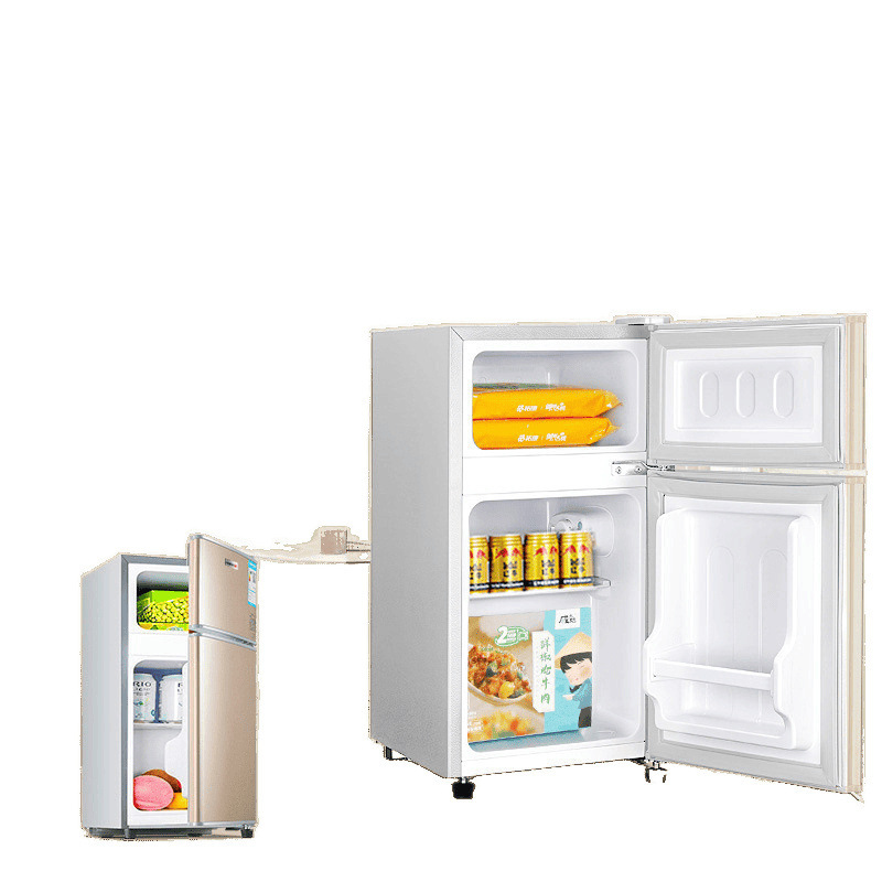 1級省エネ小型冷蔵庫、2人用、家庭用小型賃貸寮用ミニ両開き冷蔵庫|undefined