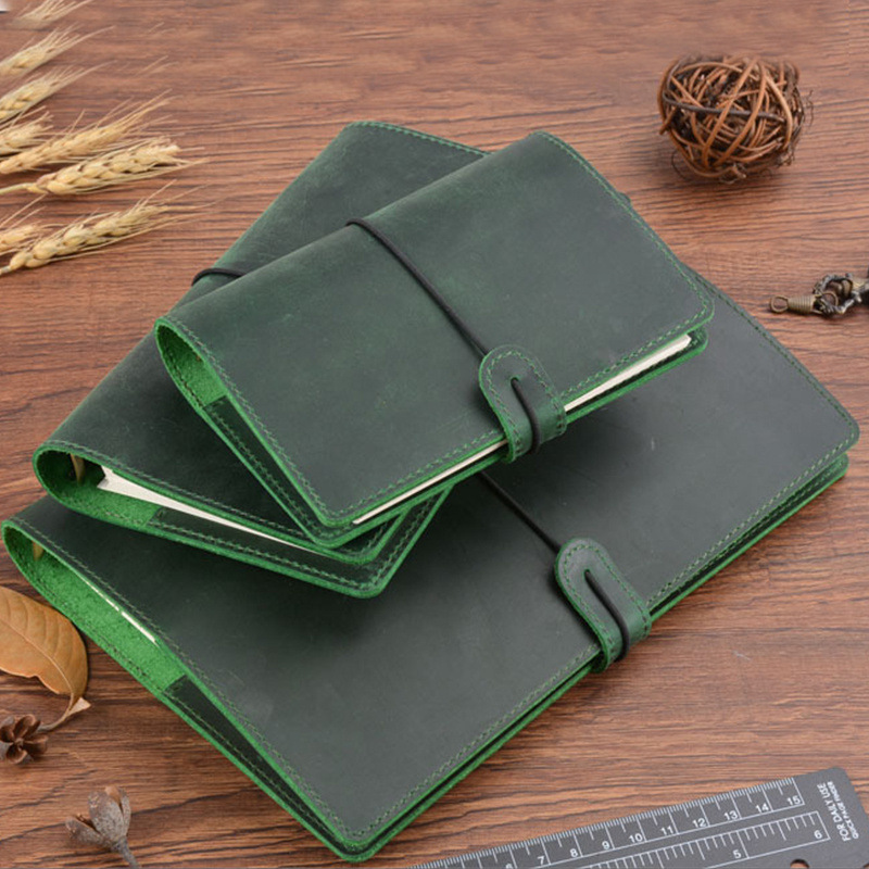 Retro leather laptop for traveling