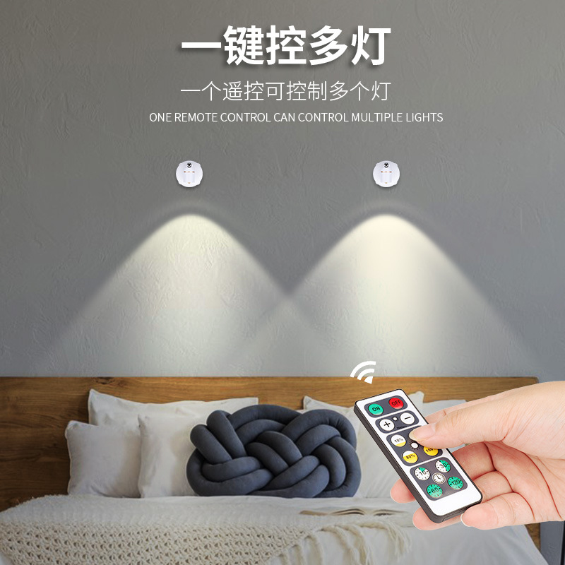 Focos LED de Superficie de Alta Venta Transfronterizos para Vinotecas, Salas de Exhibición de Joyería, Paredes de Fondo de Gabinetes, Forma de Colina, Control Remoto, Regulable, Antideslumbrante