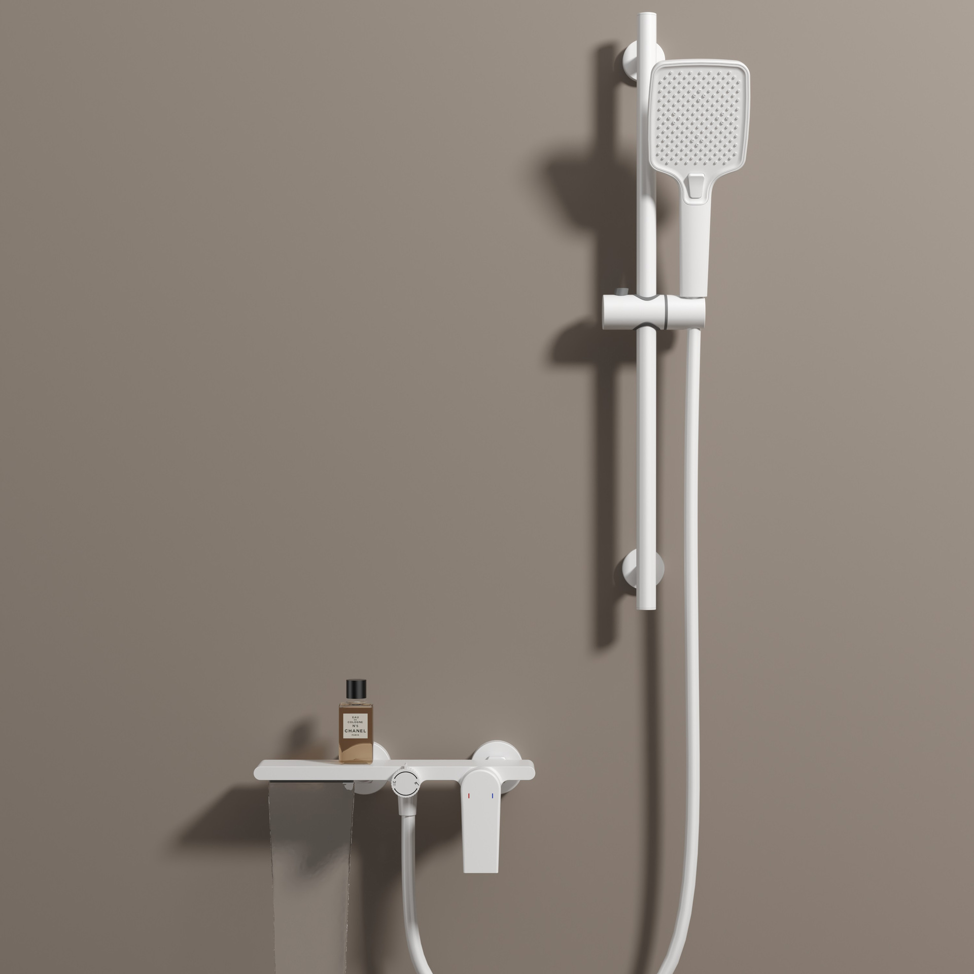 Plano cuadrado dos marchas blanco mudo