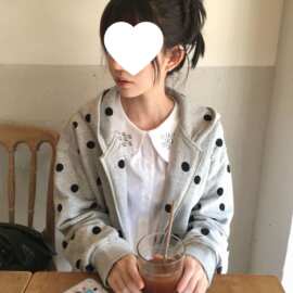 连帽卫衣韩系美式拉链宽松开衫学生外套加厚秋冬复古波点慵懒通勤