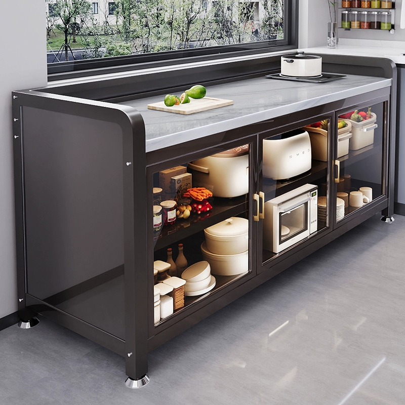 Кухонный шкаф для хранения Jumeishi, стол для резки овощей, консоль, многослойный шкаф для хранения, съемный островной стол