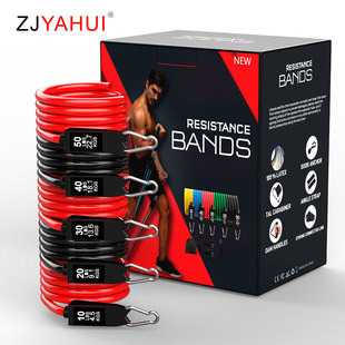 Universal sports suit, rope for gym, elastic strap, set