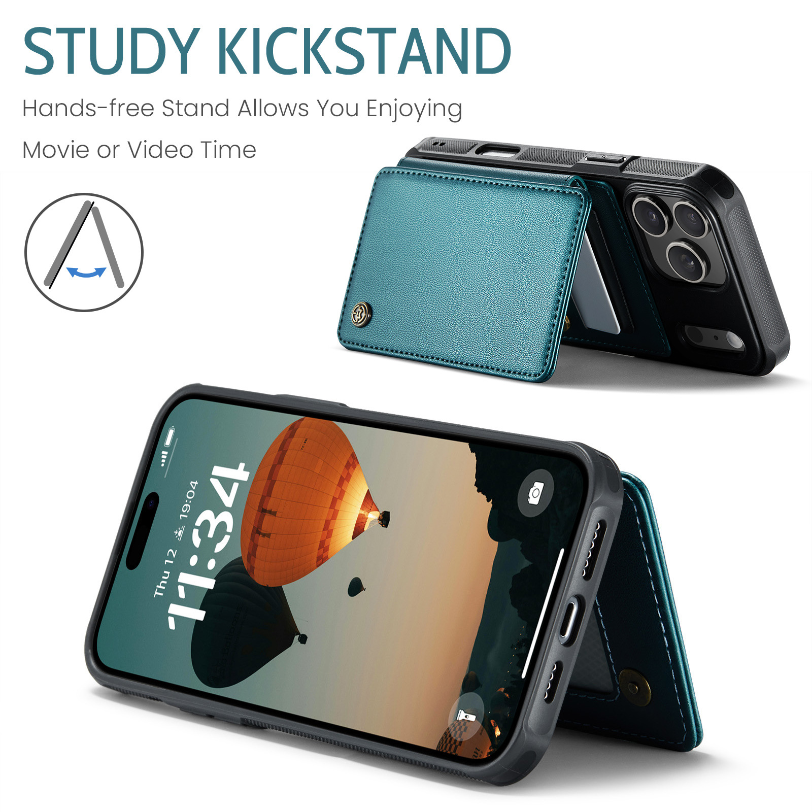 Iphone 17 Max 16 Plus Case With Card Holder Anti-drop Protection_voghion.com