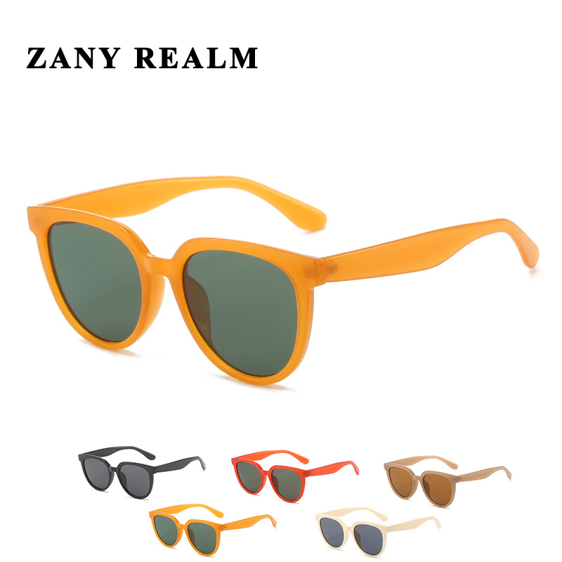 En Stock Red rojo marrón gafas de sol Pequeño Libro Rojo Xu Hongdou mismo sol-prueba gafas UV400 fabricante 3898