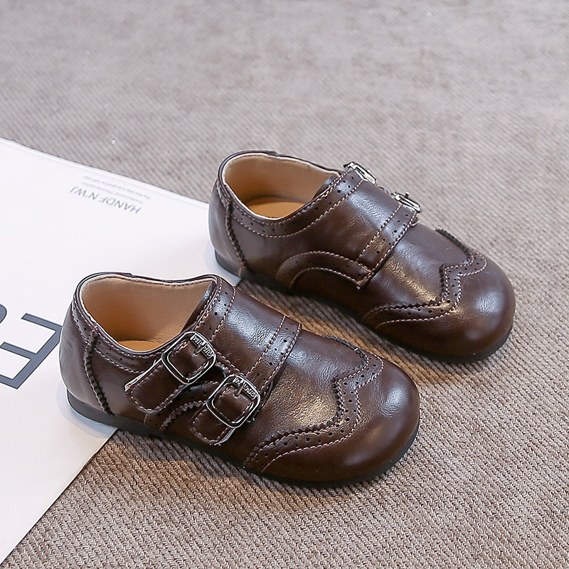 Scarpe in pelle da bambina, modello classico britannico, mocassini per bambini, calzatura singola per primavera e autunno, comodi calzini per bambini_voghion.com