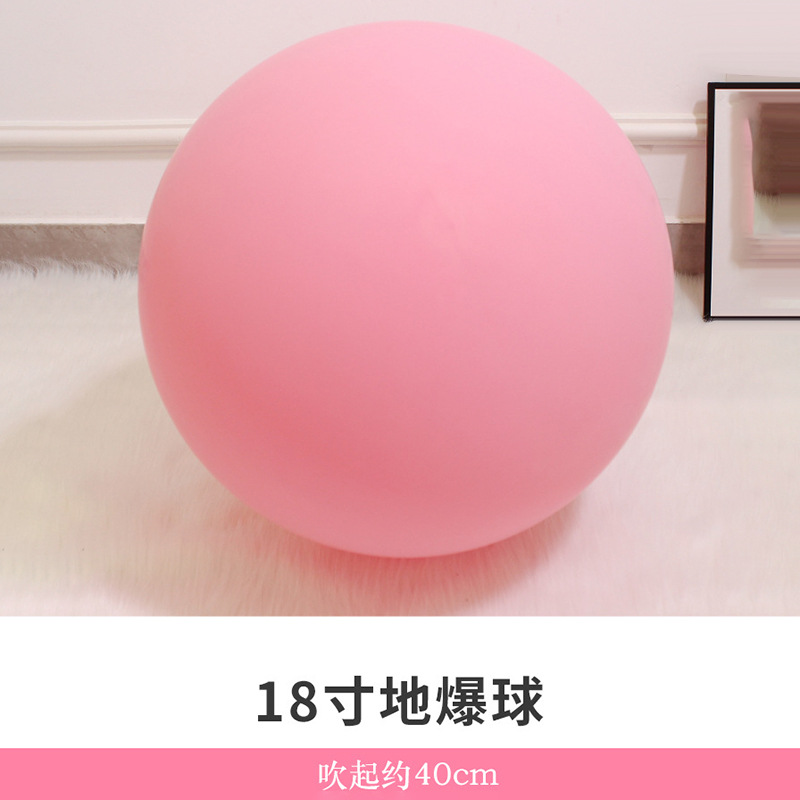 Decoración de cumpleaños engrosada arco de globo macaron de 18 pulgadas diseño de escena de látex de globo a prueba de explosiones grande