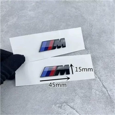 5 Series, 7 Series, BMW 3 Series | Car logo - standard-a-pair-of-small-size-m-logo-in-bright-black