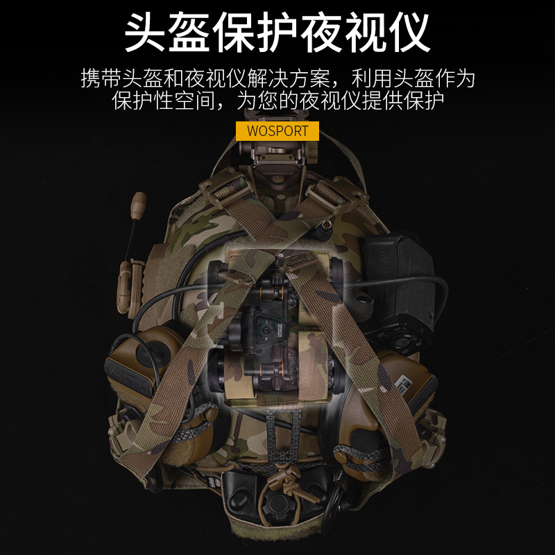 (2개) WOSPORT 휴대용 스포츠 헬멧 가방 위장 전술 액세서리 가방 빠른 배포 헬멧 위장 가방