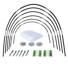包塑纤维棒防虫网拱形套装植物花卉蔬菜温室防鸟动物保护网植物罩