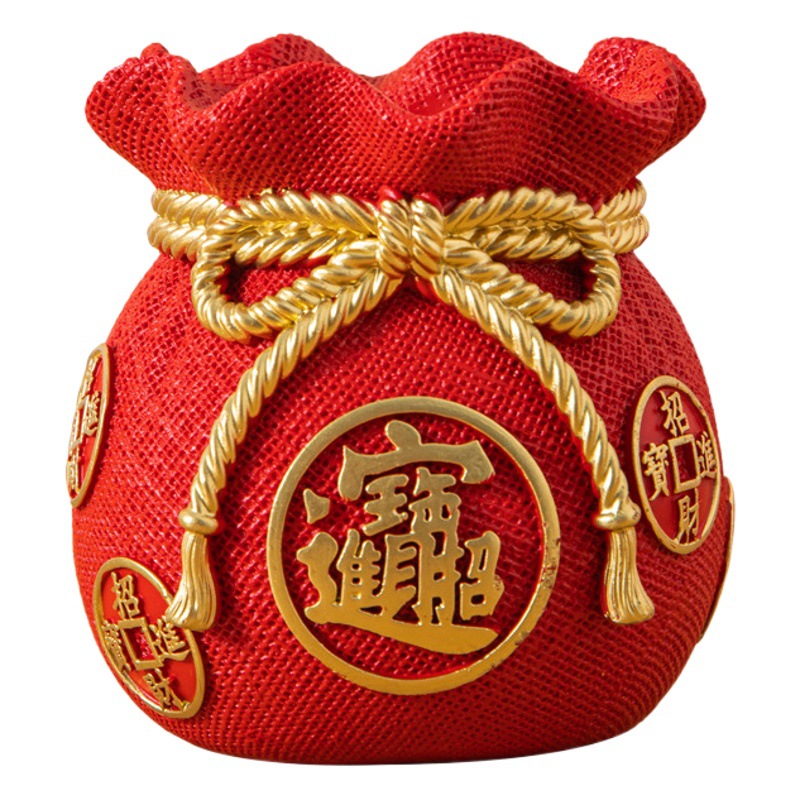 福袋の置物は開業して商売が繁盛しています。