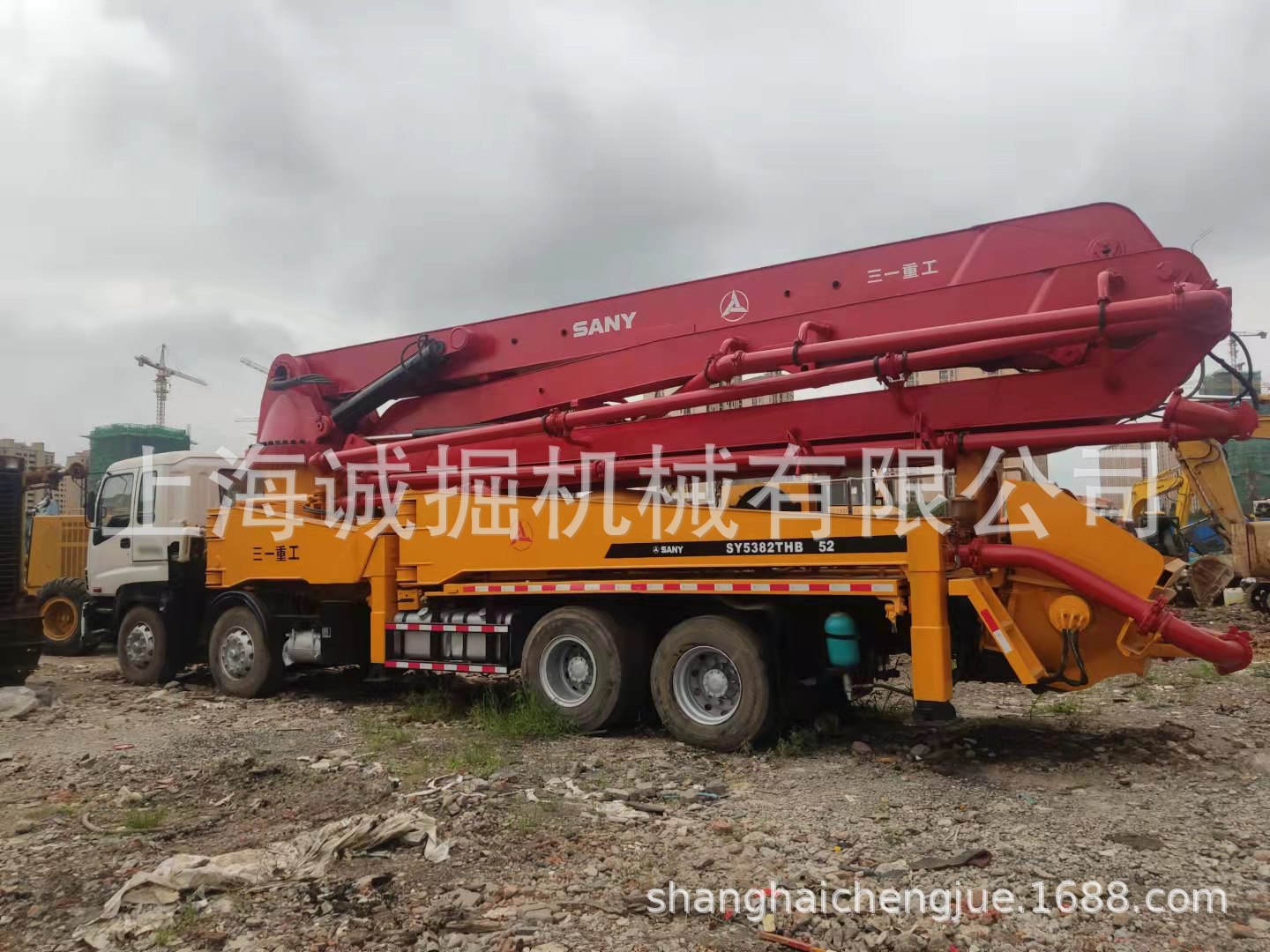 三一52米混凝土泵车二手混凝土搅拌车 水泥搅拌罐车 三一泵车42米