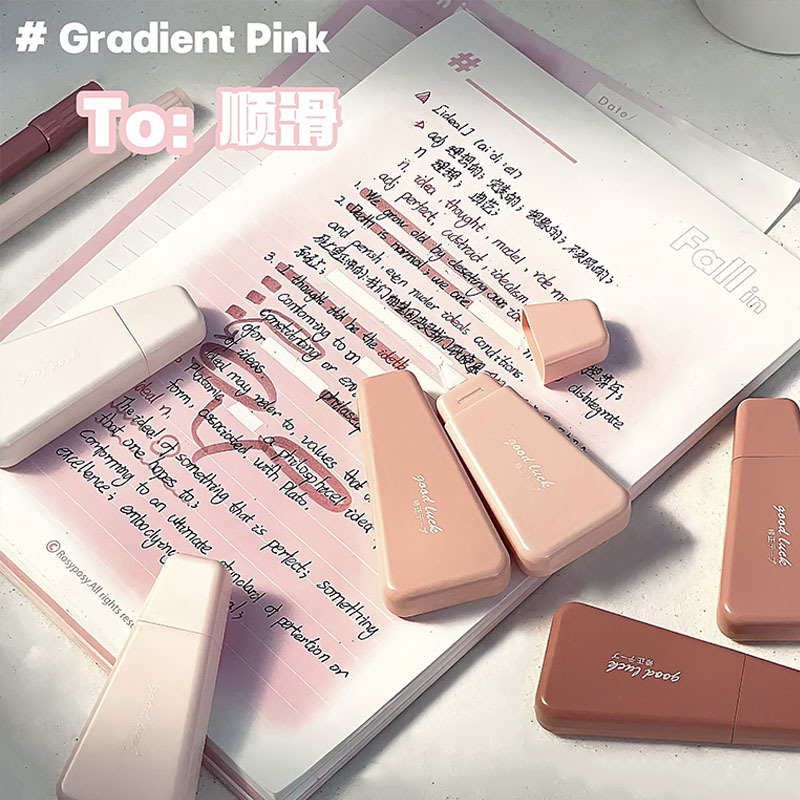 Cinta de corrección de gradiente cinta de corrección de color sólido simple cinta de corrección de estudiante traje de color cinta de corrección de gran capacidad de alta apariencia