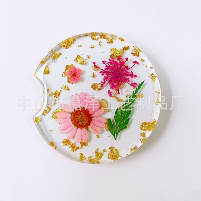 Cup Mat Resin Car Cross-Border Other Automotive Interior Supplies - 6605cm-pink-green
