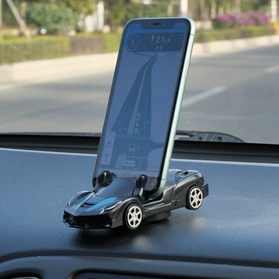 Car phone holder – Cross-Border Wholesale Portable - black-car-model-stand-003-color-box-packaging